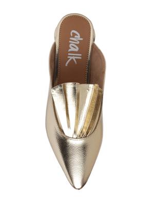 gold mules sandal - 15102546 - Standard Image - 4
