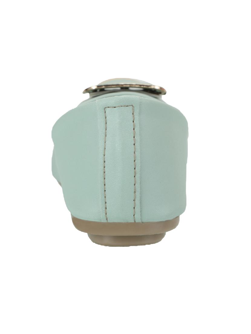 green faux leather slip on ballerina - 15103200 - Zoom Image - 3