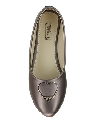 metallic faux leather slip on ballerina - 15103204 - Standard Image - 4