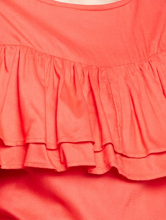 ruffled bell sleeved top - 15104181 - Zoom Image - 4
