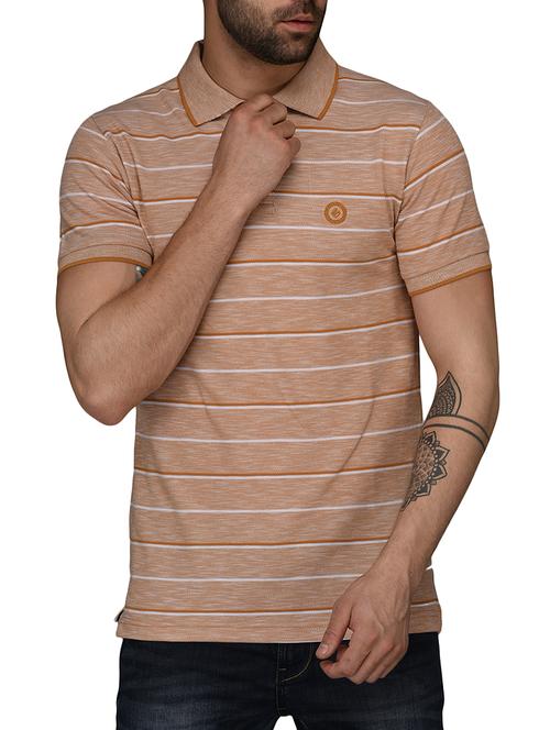 yellow cotton polo t-shirt - 15104507 - Standard Image - 1