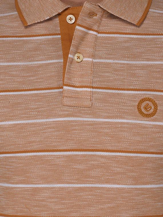 yellow cotton polo t-shirt - 15104507 - Zoom Image - 3