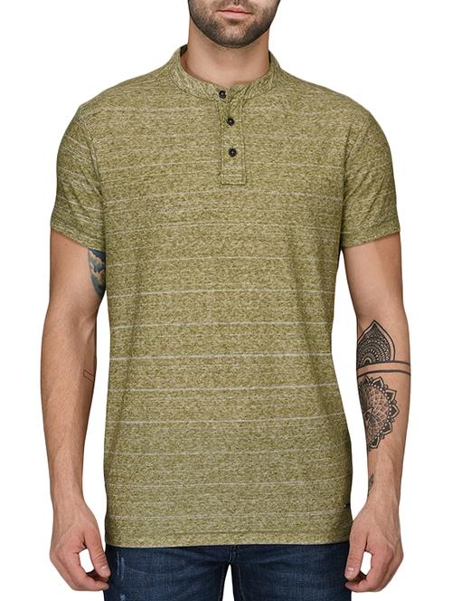 green cotton striped t-shirt - 15104524 - Very Small Image - 1