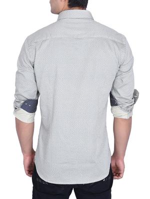 white cotton casual shirt - 15105321 - Standard Image - 3
