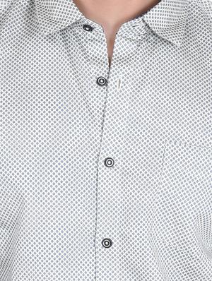 white cotton casual shirt - 15105321 - Standard Image - 4