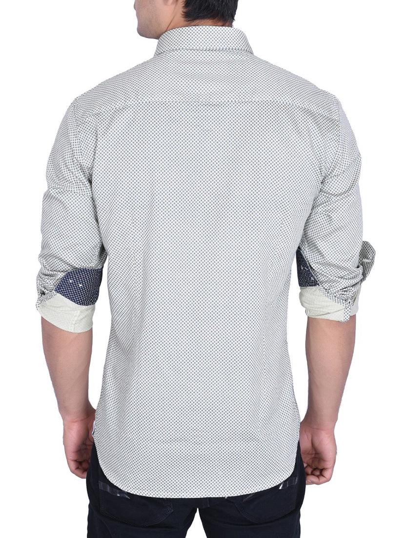white cotton casual shirt - 15105321 - Zoom Image - 3