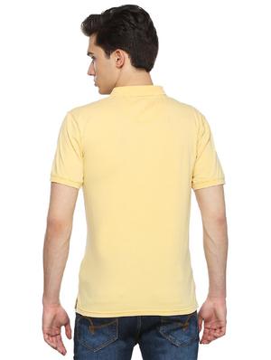 yellow solid polo t-shirt - 15105951 - Standard Image - 2