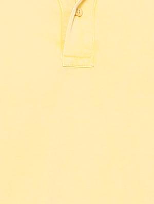 yellow solid polo t-shirt - 15105951 - Standard Image - 3