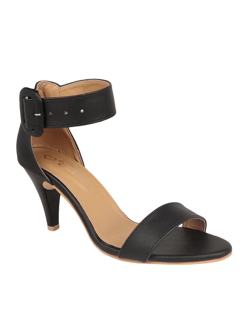 black ankle strap sandal