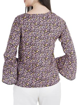 pink printed ruffle top - 15107107 - Standard Image - 3