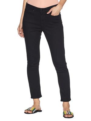 solid black denim jeans - 15107132 - Standard Image - 1