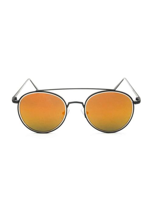 Stacle UV Protected Round Sunglasses For Men and Women (ST7566|48|Yellow Mirrored Lens) - 15107797 - Standard Image - 1