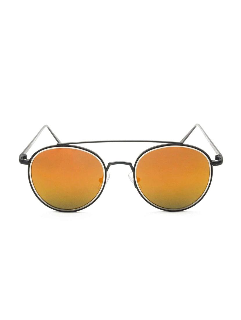 Stacle UV Protected Round Sunglasses For Men and Women (ST7566|48|Yellow Mirrored Lens) - 15107797 - Zoom Image - 1