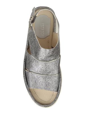 estatos pu silver coloured buckle closure multi strap platform sandal - 15108214 - Standard Image - 3