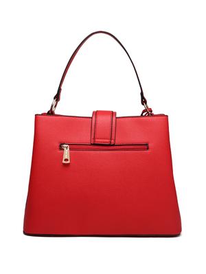 red leatherette regular handbag - 15109110 - Standard Image - 2