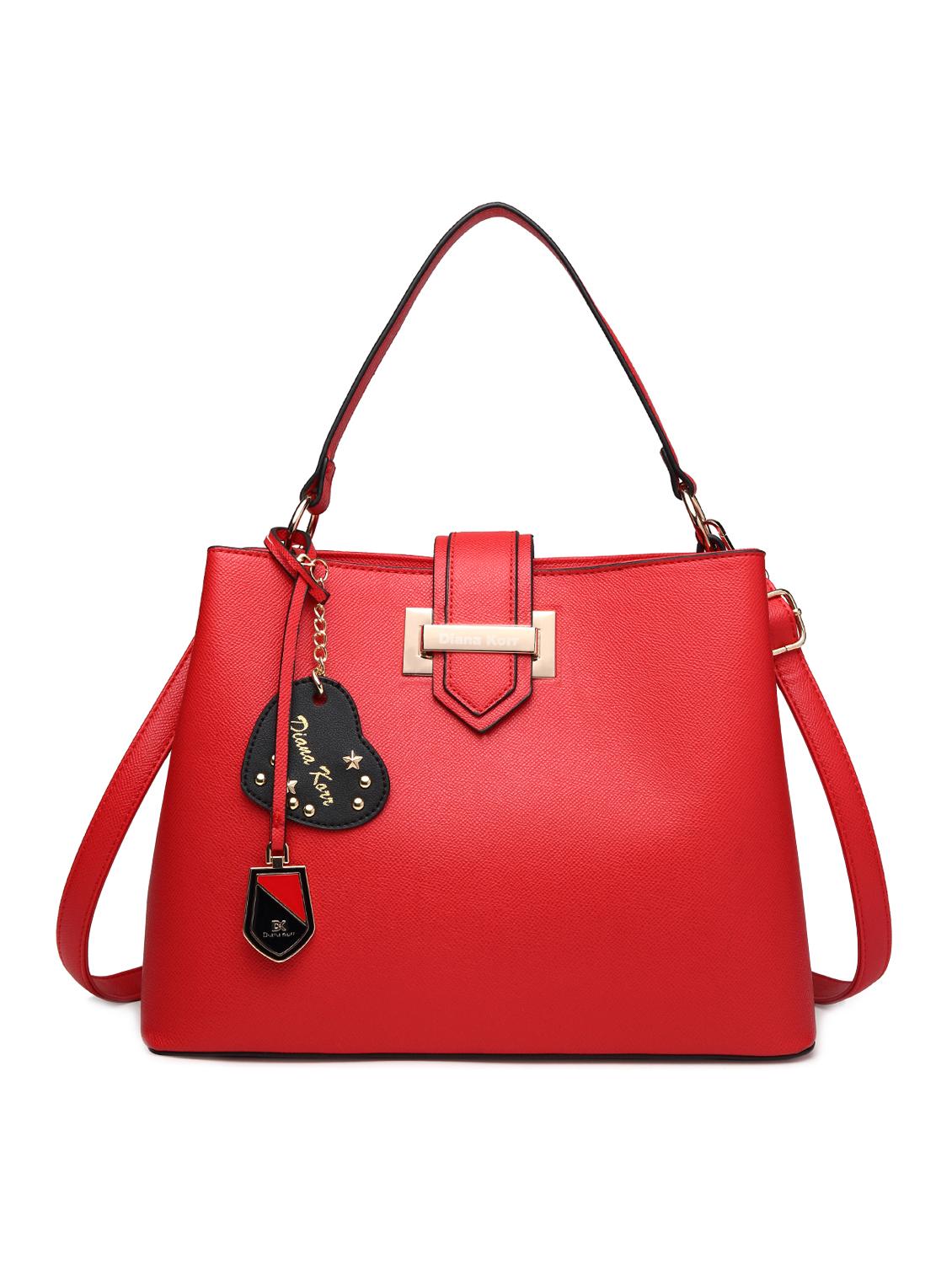 red leatherette regular handbag - 15109110 - Zoom Image - 1