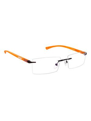 cardon gunmetal rectangular rimless eyeglass - 15109401 - Standard Image - 2