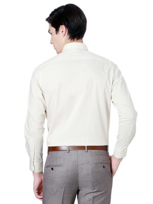 beige cotton formal shirt - 15109683 - Standard Image - 2