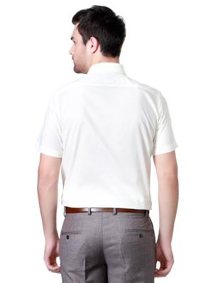 beige cotton formal shirt - 15109684 - Standard Image - 2