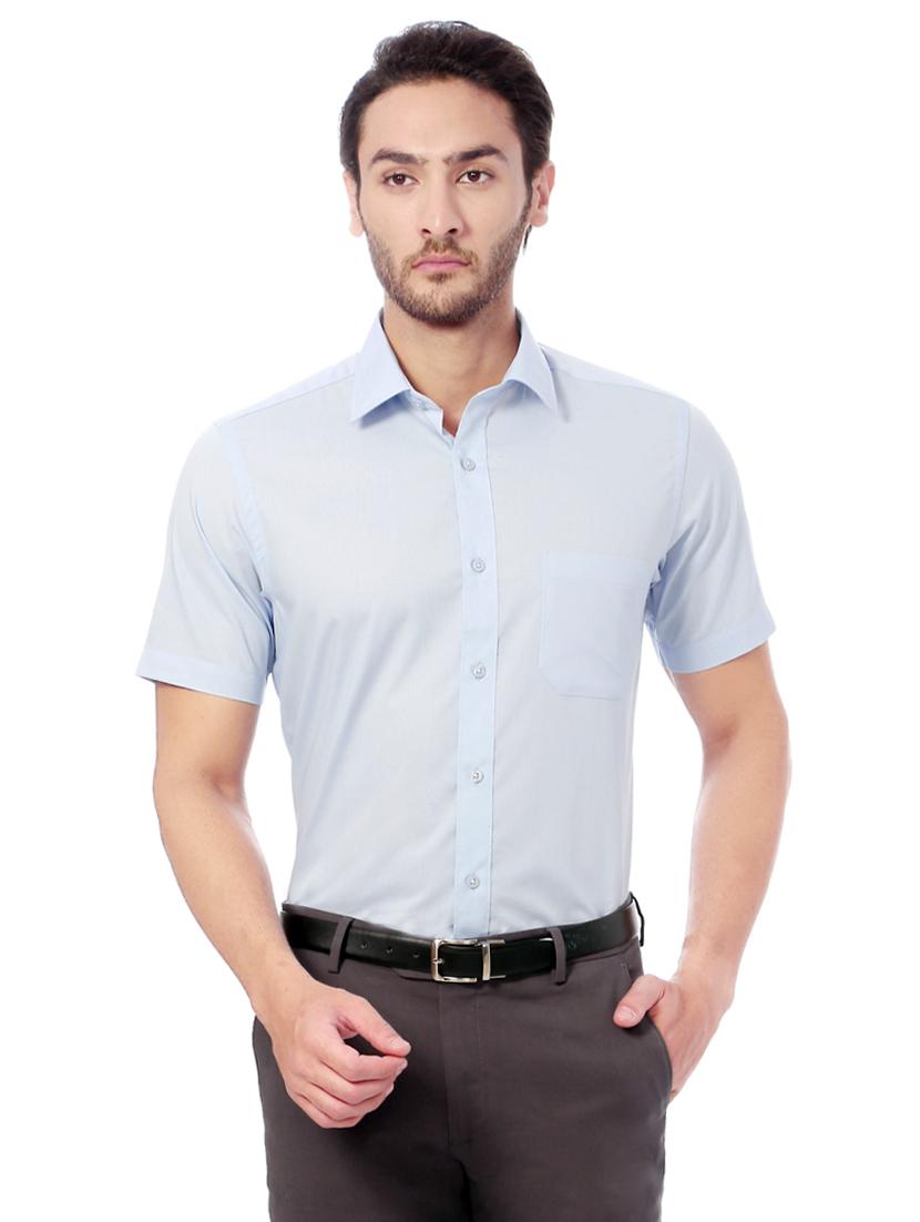 blue cotton formal shirt - 15109685 - Zoom Image - 1