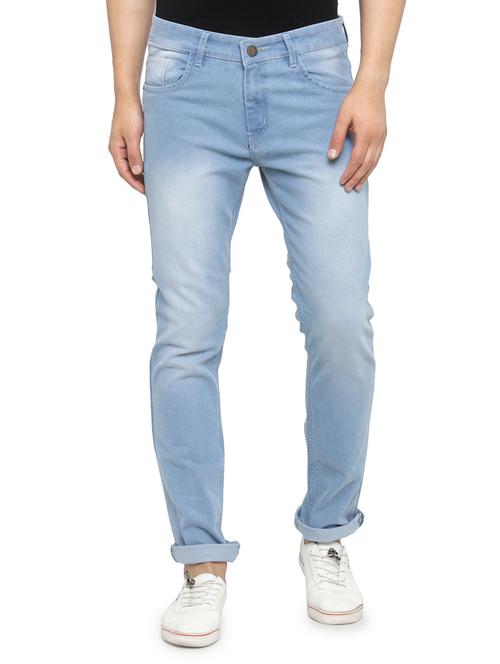 blue denim washed jeans - 15110041 - Standard Image - 1