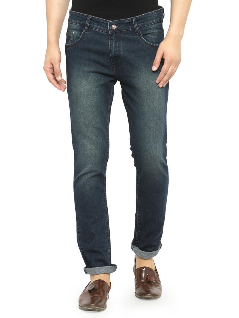 dark blue denim washed jeans - 15110043 - Zoom Image - 1