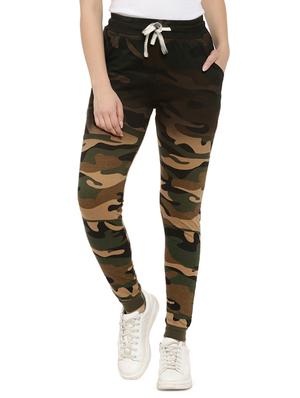 brown cotton track pant - 15110307 - Standard Image - 1