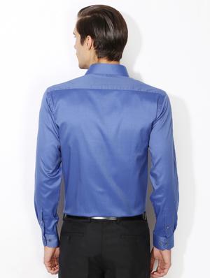 blue cotton formal shirt - 15110357 - Standard Image - 2