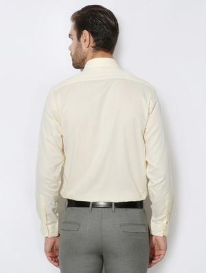 yellow cotton formal shirt - 15110515 - Standard Image - 2