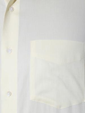 yellow cotton formal shirt - 15110515 - Standard Image - 3