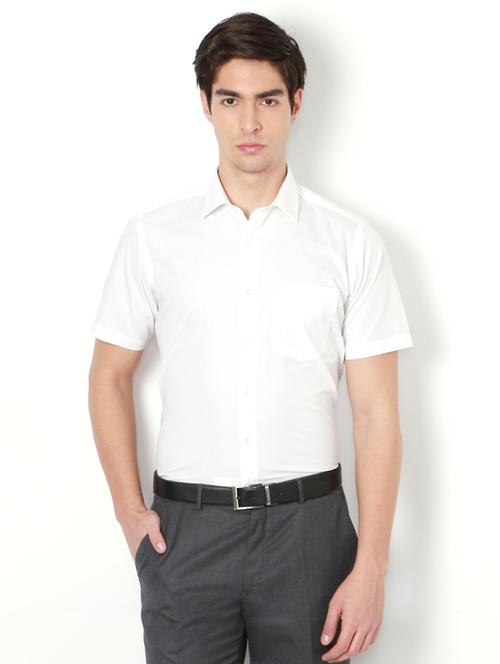 white cotton formal shirt - 15110580 - Standard Image - 1