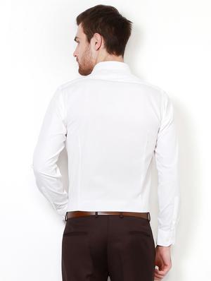 white cotton formal shirt - 15110673 - Standard Image - 2