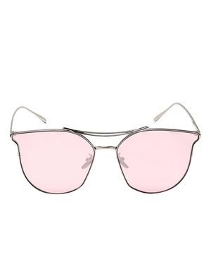 Cat-Eye Frames Round Sun-Glasses For Women Stylish Mirror - 15110852 - Standard Image - 1