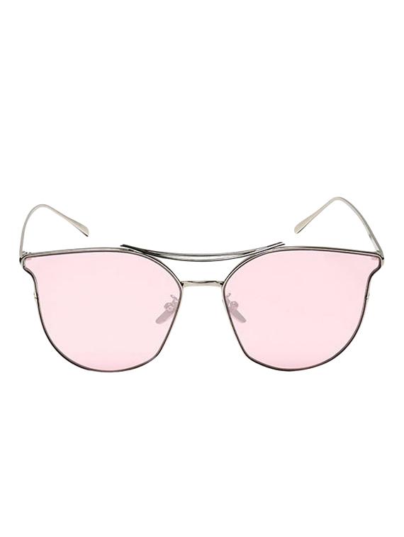 Cat-Eye Frames Round Sun-Glasses For Women Stylish Mirror - 15110852 - Zoom Image - 1