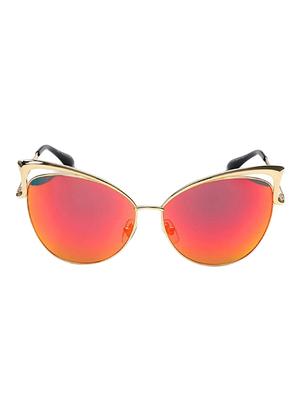 Cat-Eye Twin-Beam Sun-glasses for Women Latest Stylish Mirror - 15110881 - Standard Image - 1