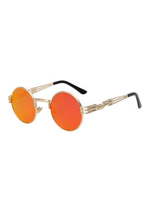 Round Vintage SteamPunk Sun-Glasses for Women Men Latest Stylish - 15110885 - Standard Image - 2