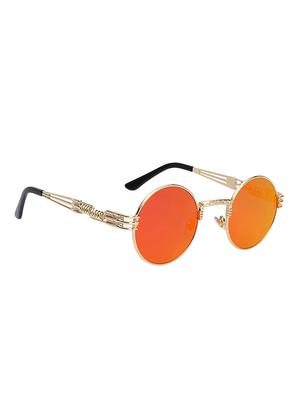 Round Vintage SteamPunk Sun-Glasses for Women Men Latest Stylish - 15110885 - Standard Image - 3