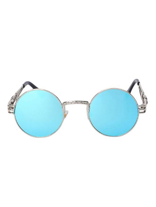 Round Vintage SteamPunk Sun-Glasses for Women Men Latest Stylish - 15110888 - Standard Image - 1