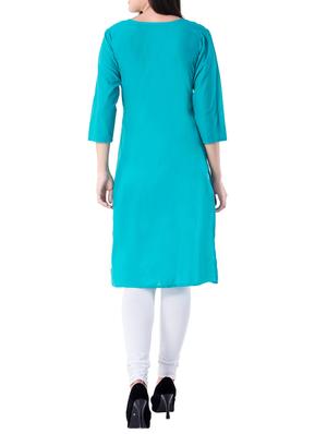 embroidered straight kurta - 15111416 - Standard Image - 3