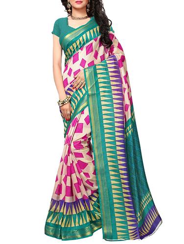 white cotton bhagalpuri saree with blouse - 15111698 - Very Small Image - 1