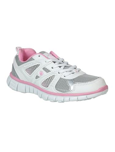 white mesh laceup sports shoes - 15112191 - Very Small Image - 1