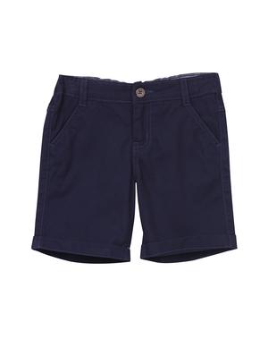 navy blue cotton shorts - 15112417 - Standard Image - 1