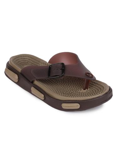 brown pvc toe separator slippers - 15112618 - Very Small Image - 1