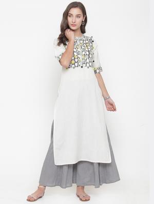 Tassels straight kurta - 15112692 - Standard Image - 1