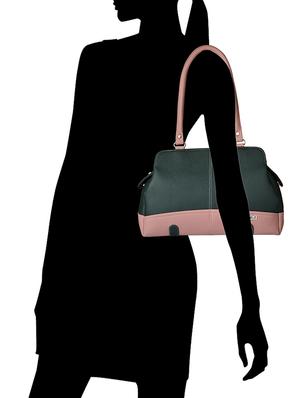 green leatherette (pu) combo handbag - 15112844 - Standard Image - 8