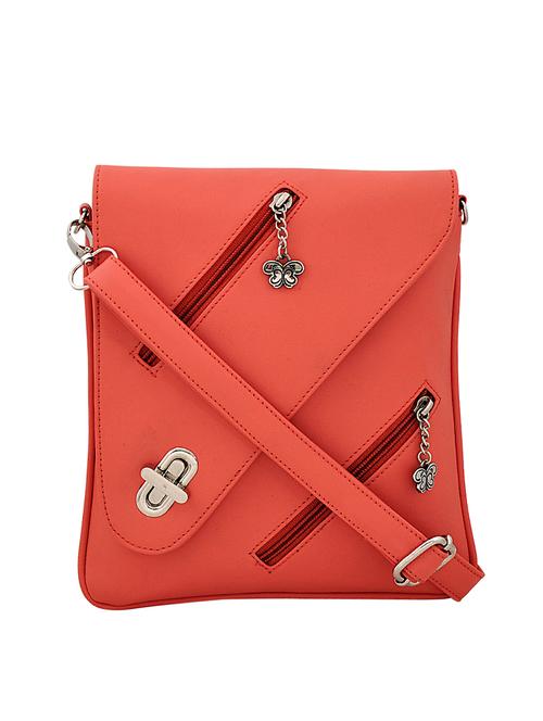 pink leatherette regular sling bag - 15112884 - Standard Image - 1