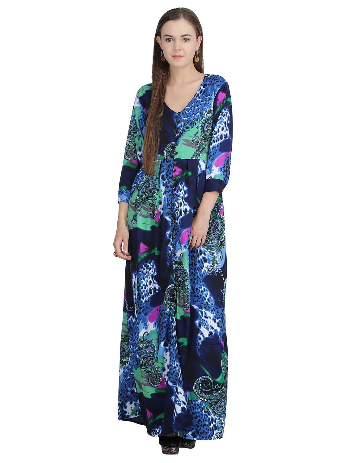 button down paisley pleated dress - 15113279 - Zoom Image - 1