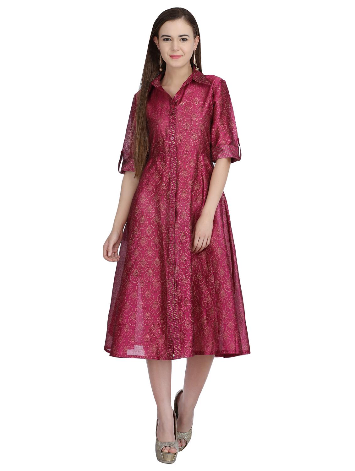 button down a-line dress - 15113288 - Zoom Image - 1