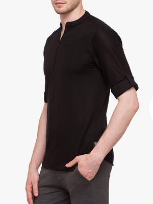 black cotton tshirt - 15113408 - Standard Image - 2