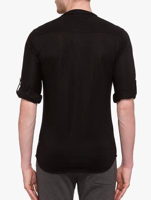 black cotton tshirt - 15113408 - Standard Image - 3